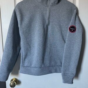 Gray Half-Zip Sweater